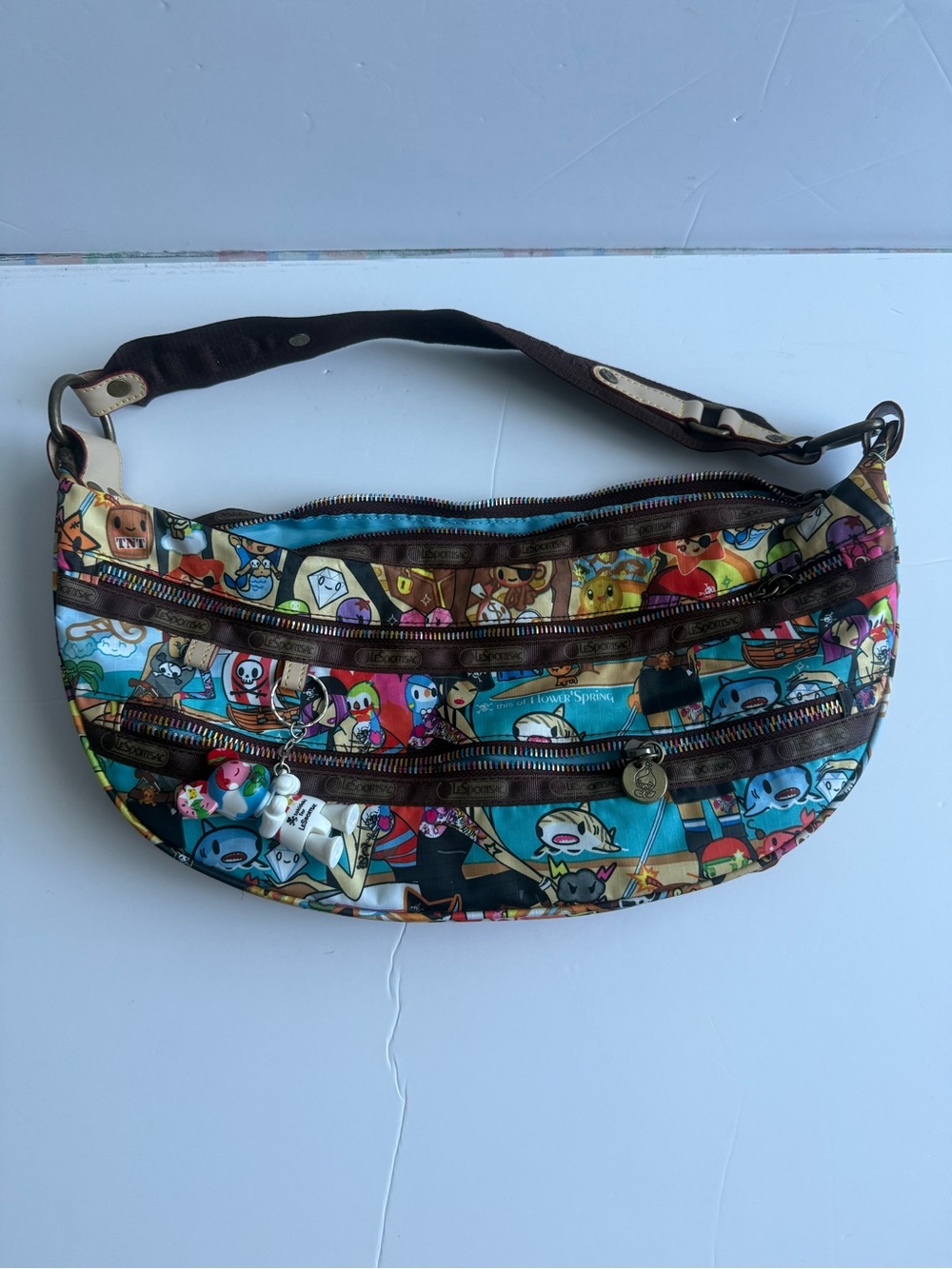 Tokidoki x LeSportsac Shoulder/Handbag Pirata Print Y2K hobo Mermaid Sword